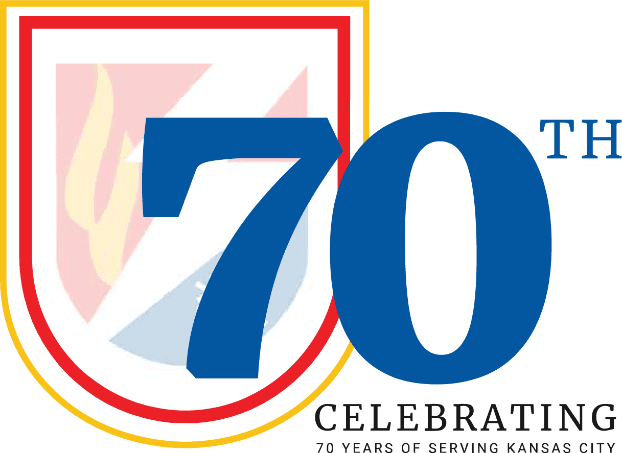 Celebrating 70 years logo